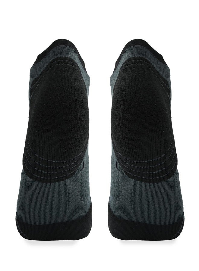 WANDER Men's Athletic Running Socks 7 Pairs Thick Quarter Socks Cushion Ankle Sport Low Cut Socks(7 Pairs Grey Black,Size:10-12) - Image 4